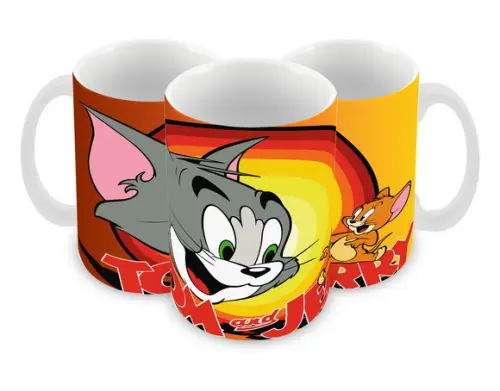 Caneca Polímero Tom e Jerry Personalizada