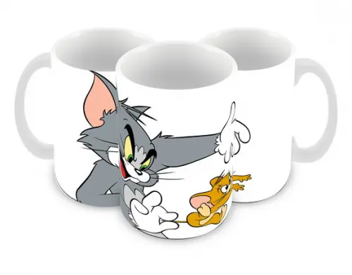 Caneca Polímero Tom e Jerry Personalizada