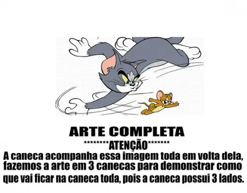 Caneca Polímero Tom e Jerry Personalizada