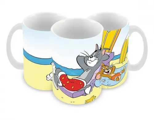 Caneca Polímero Tom e Jerry Personalizada