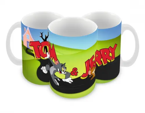 Caneca Polímero Tom e Jerry Personalizada