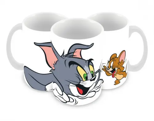 Caneca Polímero Tom e Jerry Personalizada