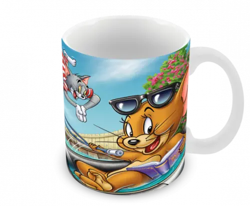 Caneca Polímero Tom e Jerry Personalizada