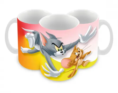 Caneca Polímero Tom e Jerry Personalizada