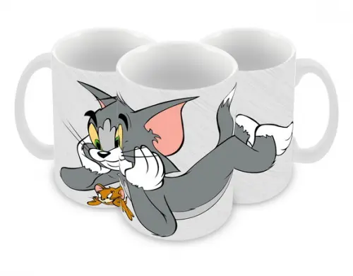 Caneca Polímero Tom e Jerry Personalizada