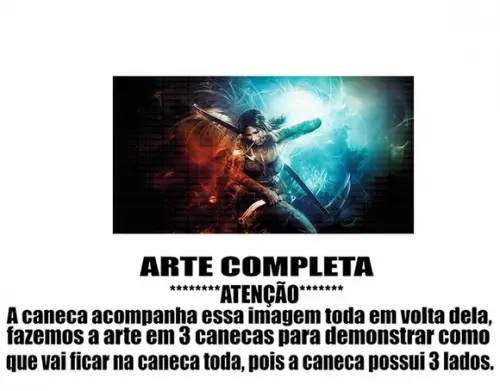 Caneca Polímero Tomb Raider Personalizada