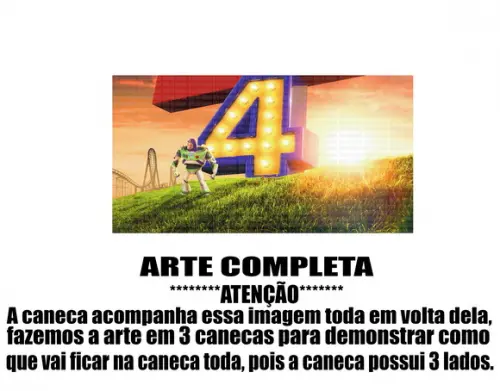 Caneca Polímero Toy Story Buzz Lightyear Personalizada