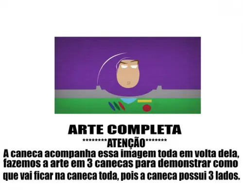 Caneca Polímero Toy Story Buzz Lightyear Personalizada