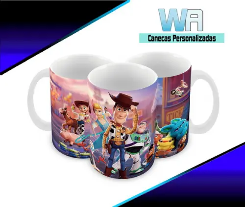 Caneca Polímero Toy Story Personalizada