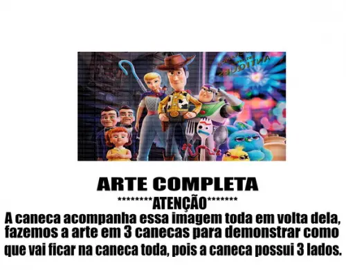 Caneca Polímero Toy Story Personalizada