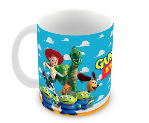 Caneca Polímero Toy Story Seu Nome Personalizada