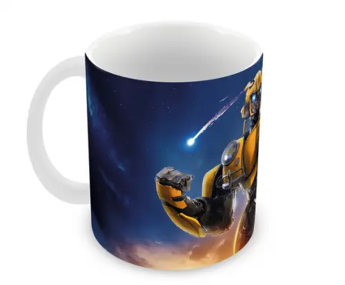 Caneca Polímero Transformers Bumblebee Personalizada