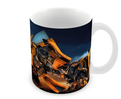 Caneca Polímero Transformers Bumblebee Personalizada
