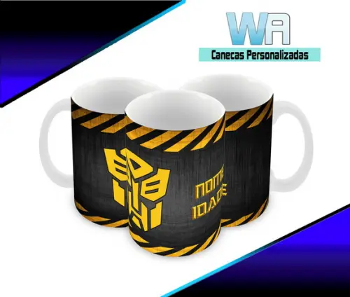 Caneca Polímero Transformers Personalizada