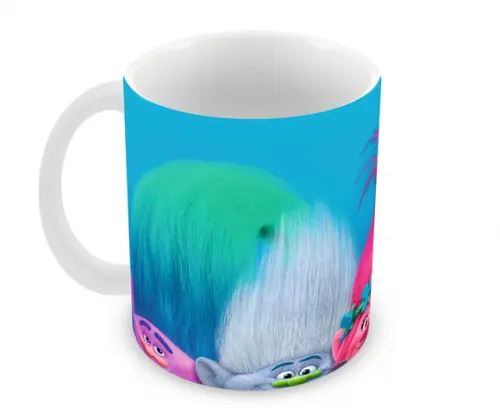 Caneca Polímero Trolls Personalizada