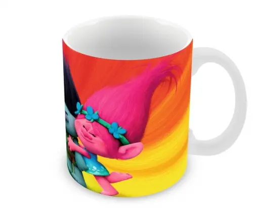 Caneca Polímero Trolls Personalizada