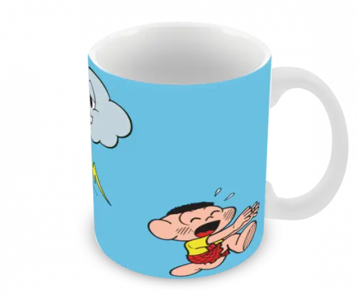 Caneca Polímero Turma da Mônica Cascão Personalizada