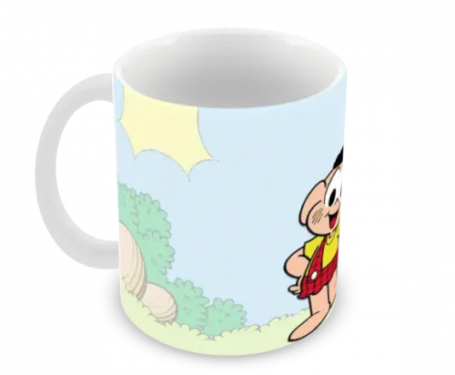 Caneca Polímero Turma da Mônica Cascão Personalizada