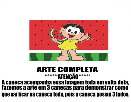 Caneca Polímero Turma da Mônica Magali Personalizada