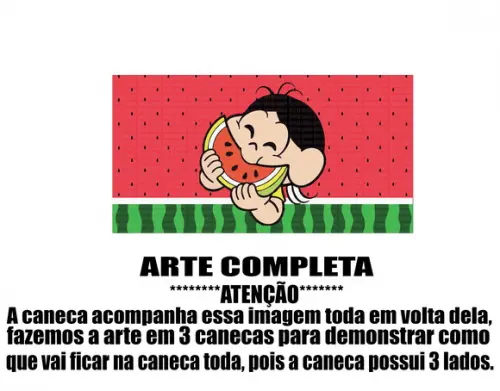 Caneca Polímero Turma da Mônica Magali Personalizada