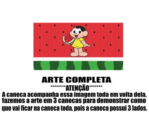 Caneca Polímero Turma da Mônica Magali Personalizada