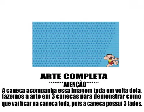 Caneca Polímero Turma da Mônica Personalizada