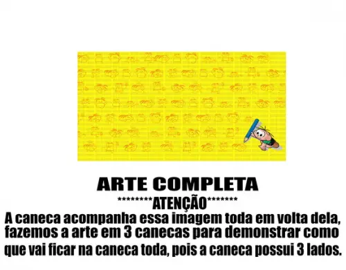 Caneca Polímero Turma da Mônica Personalizada