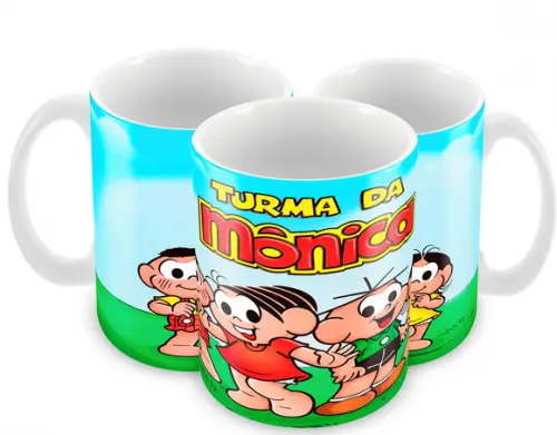 Caneca Polímero Turma da Mônica Personalizada
