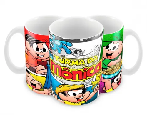 Caneca Polímero Turma da Mônica Personalizada