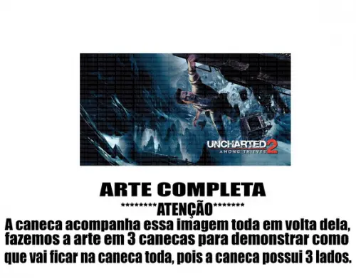 Caneca Polímero Uncharted Personalizada