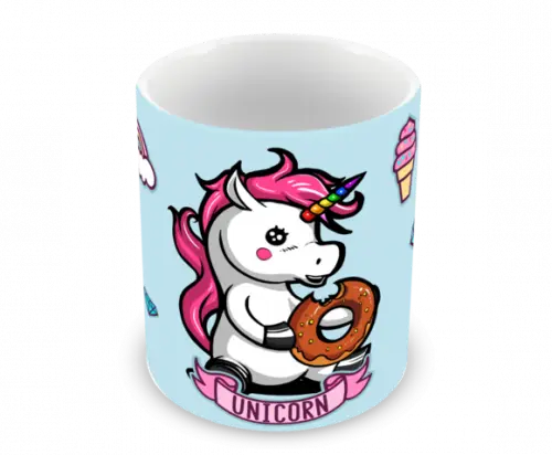 Caneca Polímero Unicórnio Personalizada
