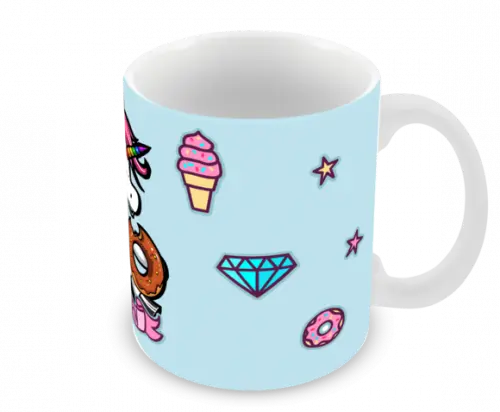 Caneca Polímero Unicórnio Personalizada