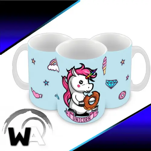 Caneca Polímero Unicórnio Personalizada