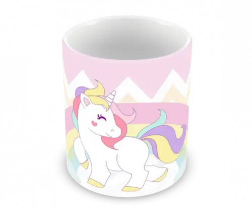 Caneca Polímero Unicórnio Personalizada