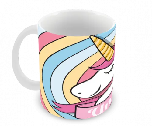 Caneca Polímero Unicórnio Personalizada
