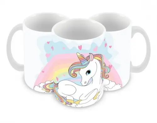 Caneca Polímero Unicórnio Personalizada