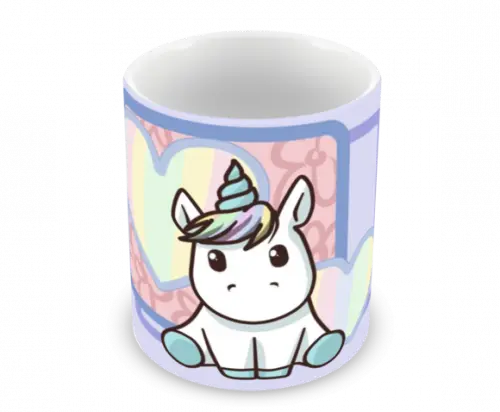 Caneca Polímero Unicórnio Personalizada