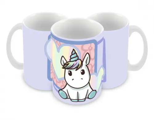 Caneca Polímero Unicórnio Personalizada