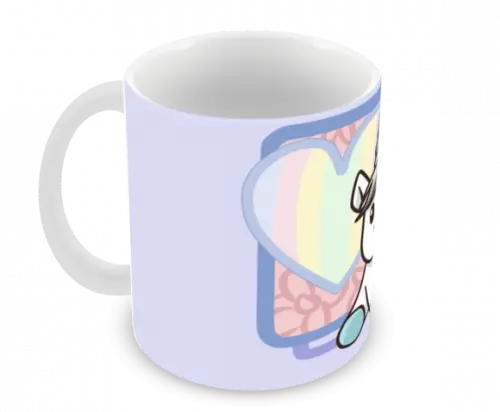 Caneca Polímero Unicórnio Personalizada