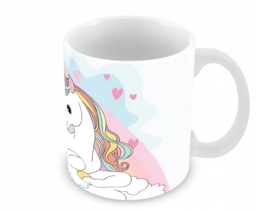 Caneca Polímero Unicórnio Personalizada