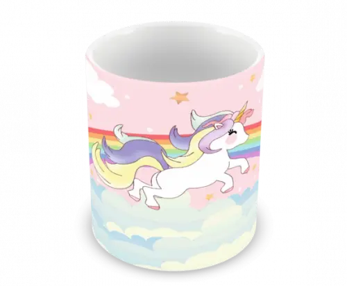 Caneca Polímero Unicórnio Personalizada