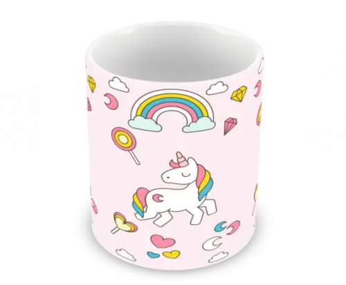 Caneca Polímero Unicórnio Personalizada