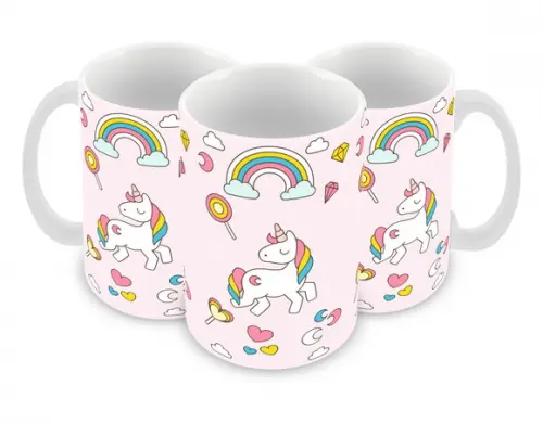 Caneca Polímero Unicórnio Personalizada
