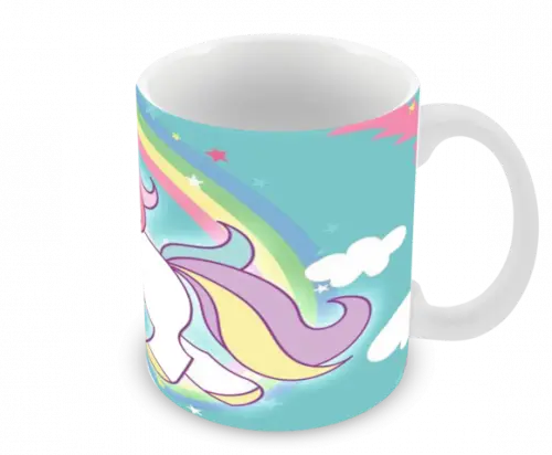Caneca Polímero Unicórnio Personalizada