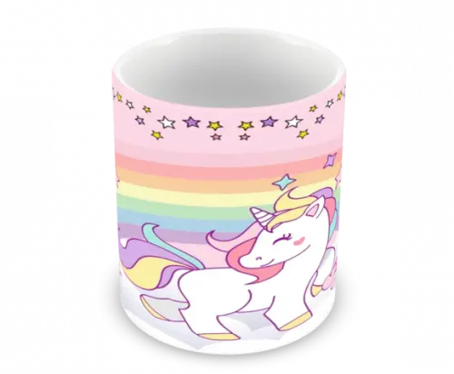 Caneca Polímero Unicórnio Personalizada
