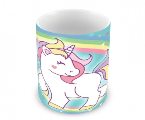Caneca Polímero Unicórnio Personalizada