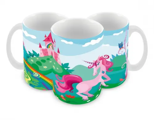 Caneca Polímero Unicórnio Personalizada