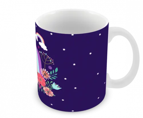 Caneca Polímero Unicórnio Personalizada