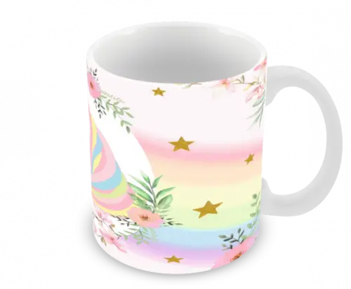 Caneca Polímero Unicórnio Personalizada