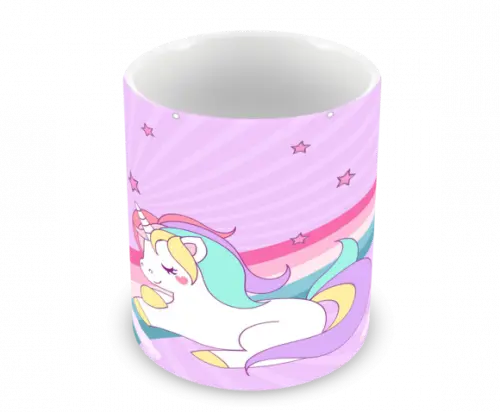 Caneca Polímero Unicórnio Personalizada